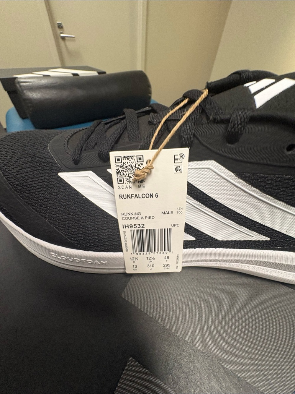 adidas Runfalcon 6 Men's Athletic Shoes - Black/White